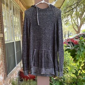 O’HALLON MiLLS Men's Charcoal Knit Hoodie Sweater